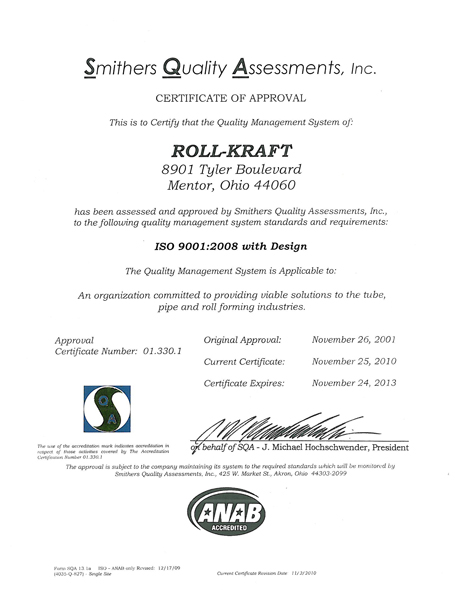 ISO 9001:2008 with Design